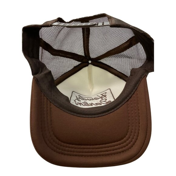 Howdy Darlin Brown & White Trucker Hat With Adjustable Snapback Mesh Back Unisex - Picture 4 of 4